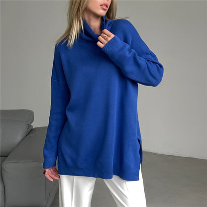 Pull col roulé femme – Pull douillet en laine chaud pour hiver élégant et confortable