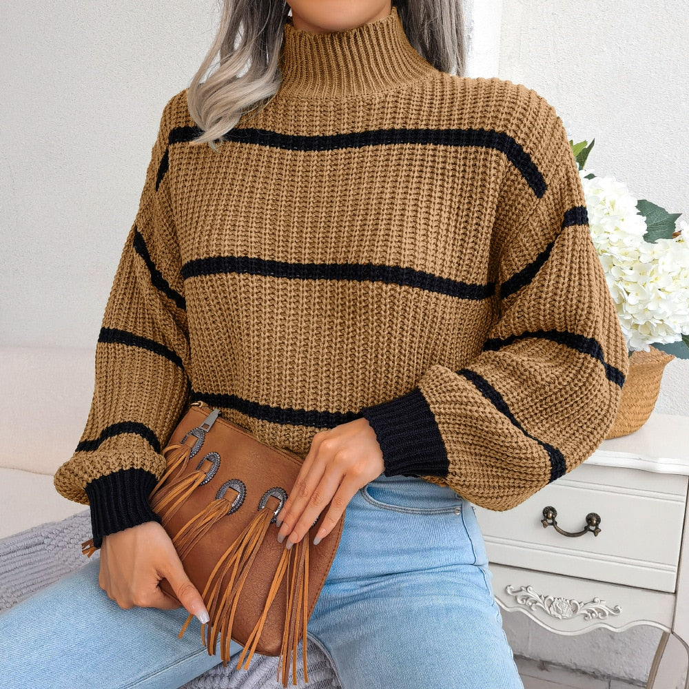 Pull Femme Tendance – Pull élégant en maille douce, style décontracté et tendance