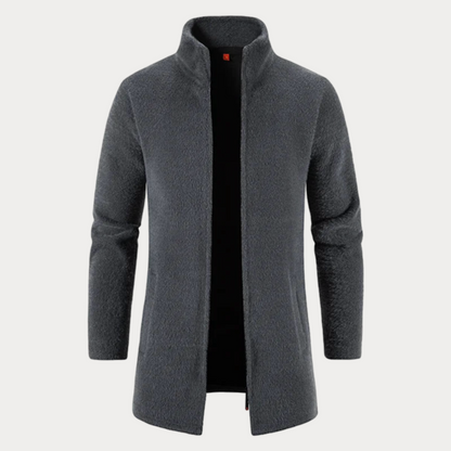 Manteau col roulé homme – Veste chaude en laine pour hiver élégant et décontracté