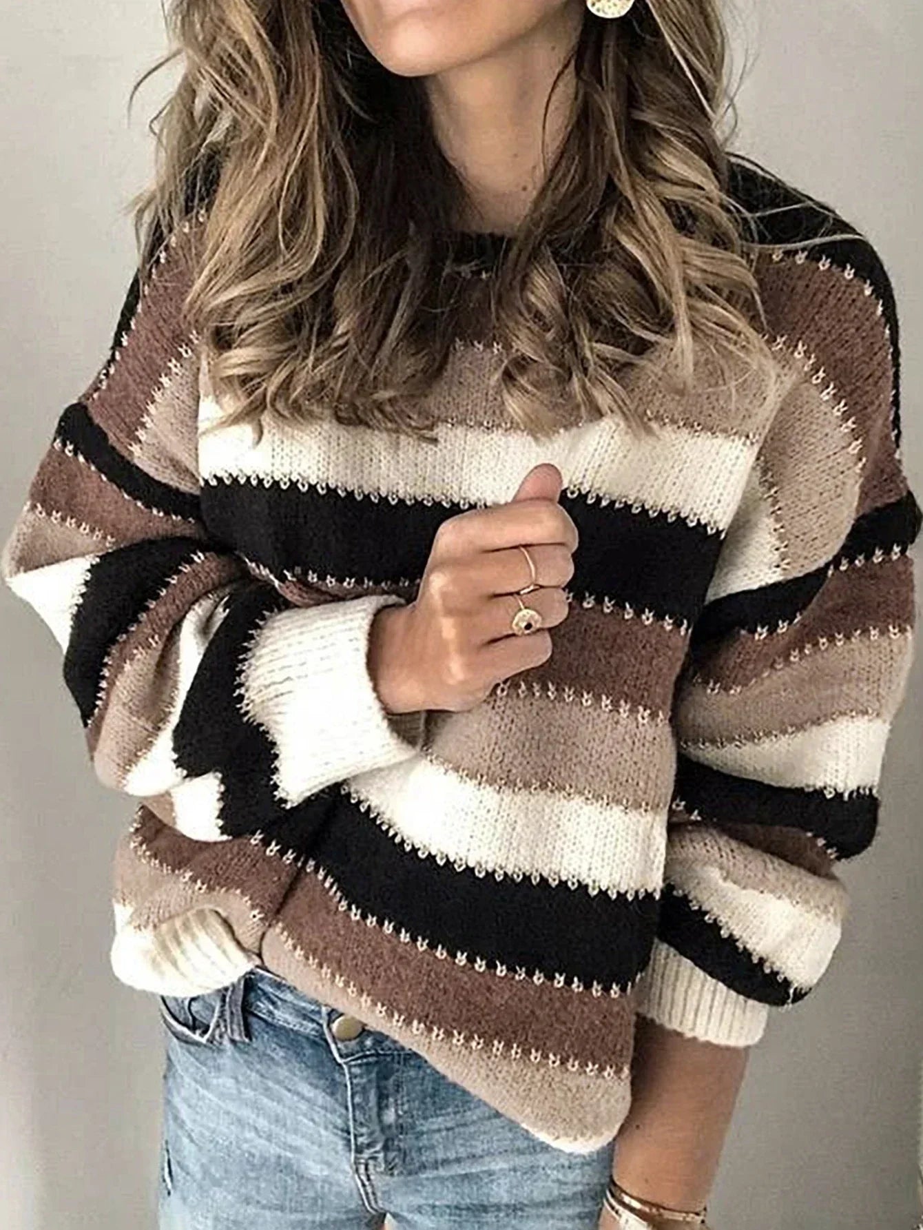 Pull élégant femme – Pull en laine doux et chic pour tenue décontractée