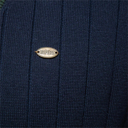 Veste en tricot homme – Pull chic à patte de boutonnage pour hiver