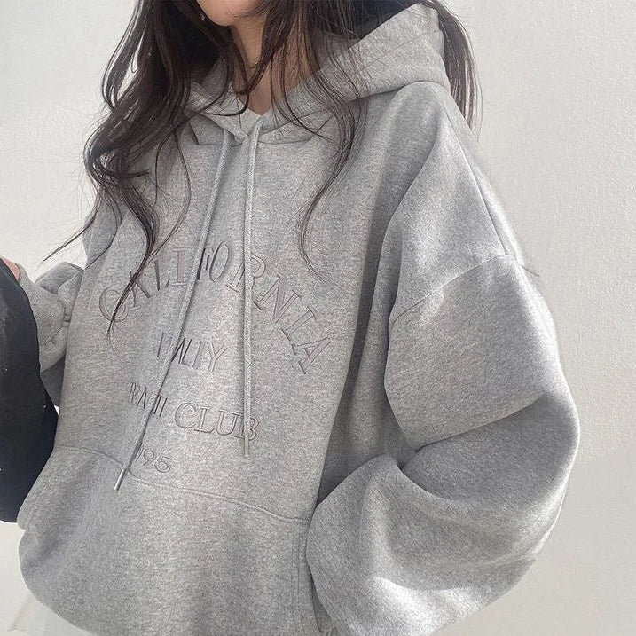 Pull à capuche surdimensionné femme – Sweat tendance en coton doux et confortable