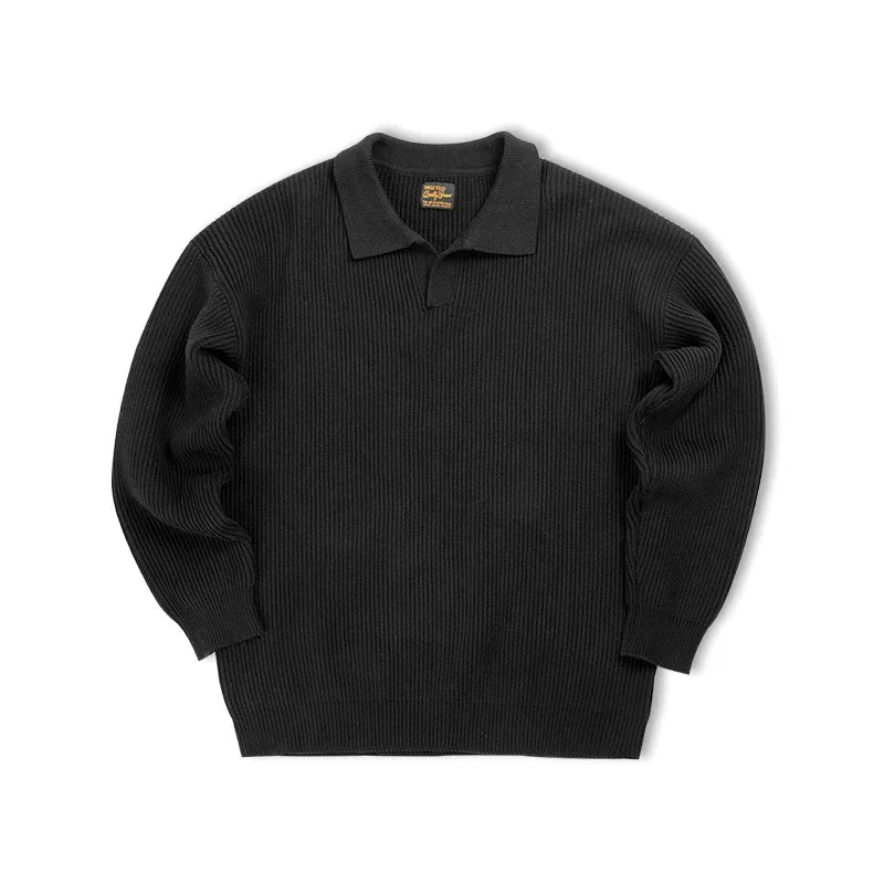 Pull Polo en Tricot pour Hommes – Pull élégant en tricot léger et confortable