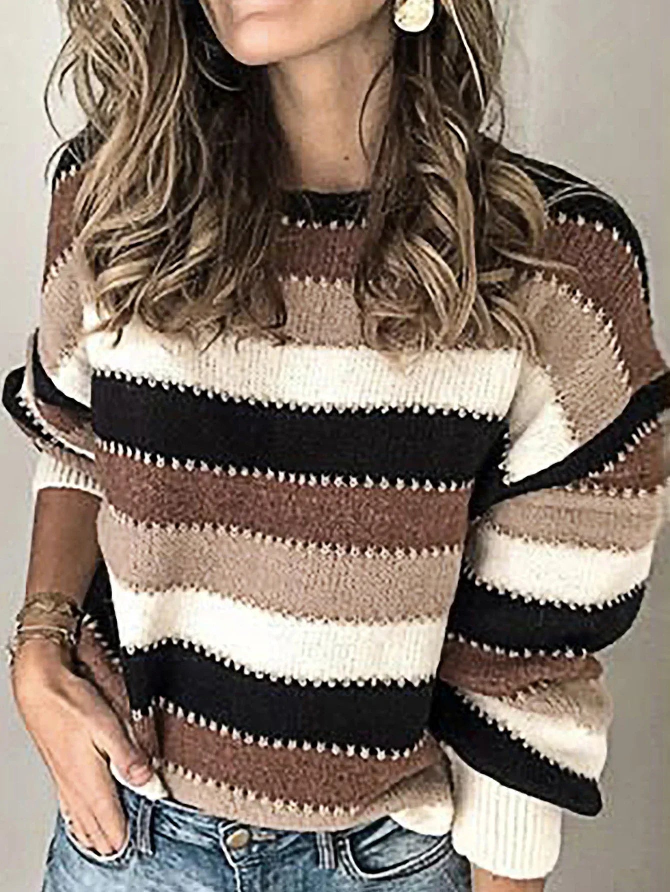 Pull élégant femme – Pull en laine doux et chic pour tenue décontractée