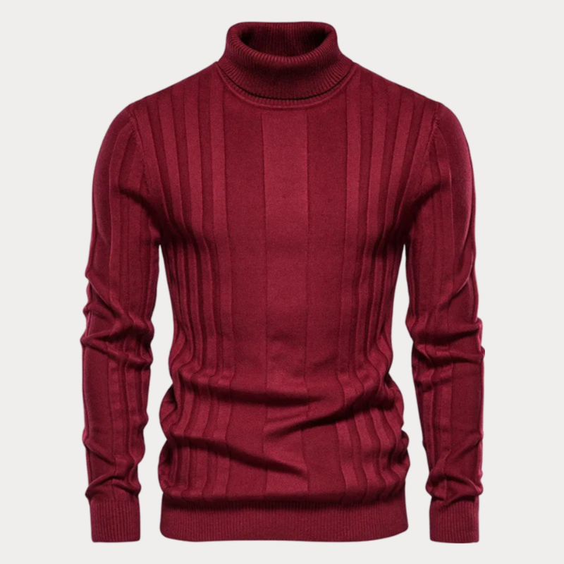 Pull col roulé homme – Pull en laine doux et chaud pour hiver élégant