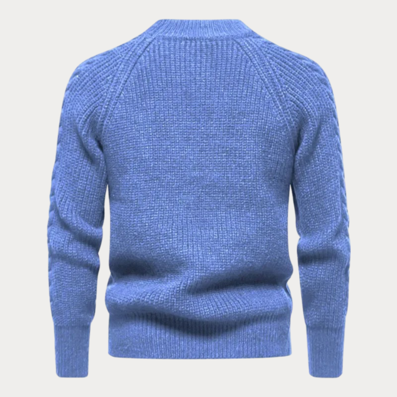 Pull décontracté homme – Sweat à col rond en coton doux et confortable