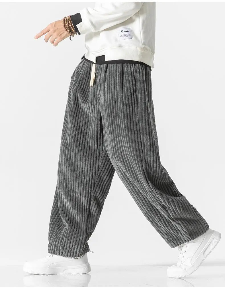 Pantalon décontracté homme – Pantalon droit en coton léger pour tenue casual