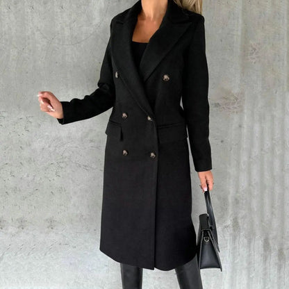 Veste d'automne femme – Manteau chaud en laine, style décontracté et élégant