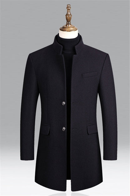 Trench-coat homme – Manteau classique en laine pour style élégant et intemporel