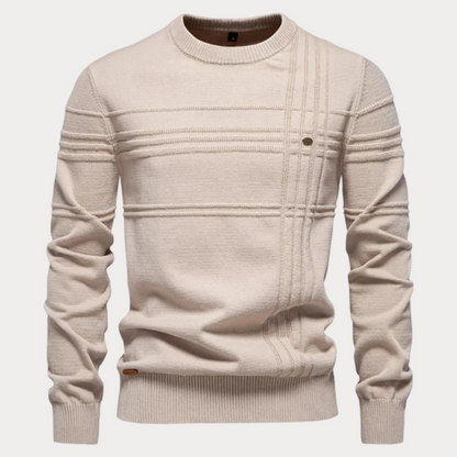 Pull col rond homme – Pull élégant en coton doux pour toutes occasions