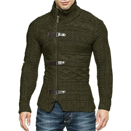 Pull col roulé homme – Tricot chaud et confortable pour hiver élégant