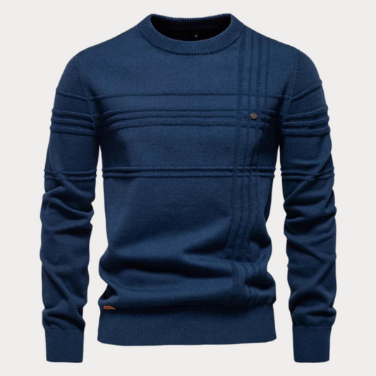 Pull col rond homme – Pull élégant en coton doux pour toutes occasions