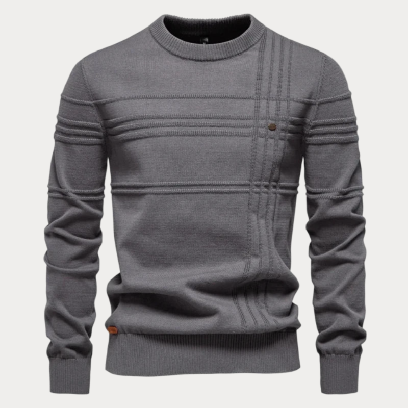 Pull col rond homme – Pull élégant en coton doux pour toutes occasions