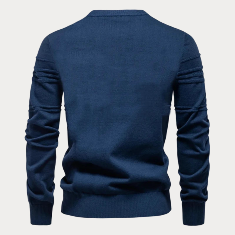 Pull col rond homme – Pull élégant en coton doux pour toutes occasions