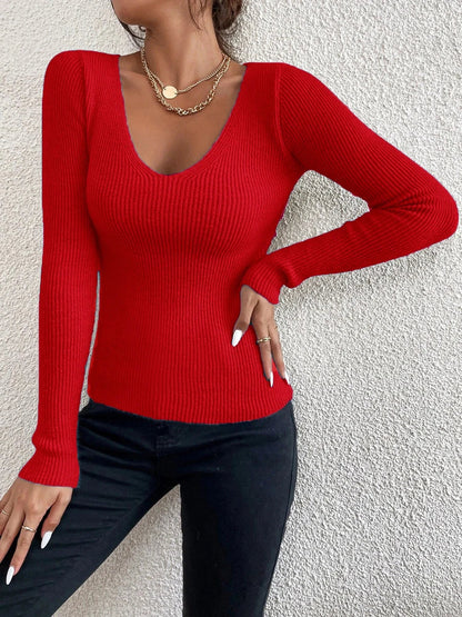 Pull en maille côtelée femme – Pull confortable en tricot chic et élégant