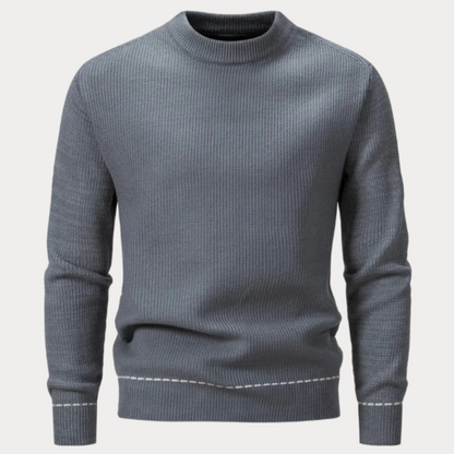 Pull homme slim fit – Pull classique en coton doux pour look élégant