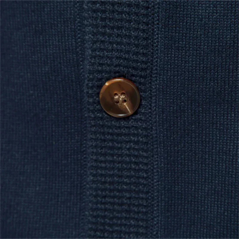 Cardigan unisexe homme – Cardigan à boutons en laine doux et élégant