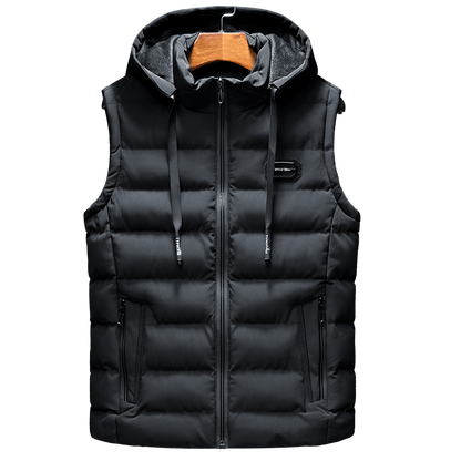 Gilet rembourré homme – Veste chaude avec cordon de serrage et style moderne