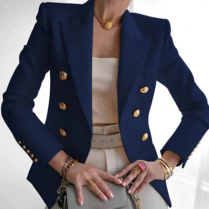 Blazer élégant femme – Veste chic ajustée en tissu léger pour soirée et bureau