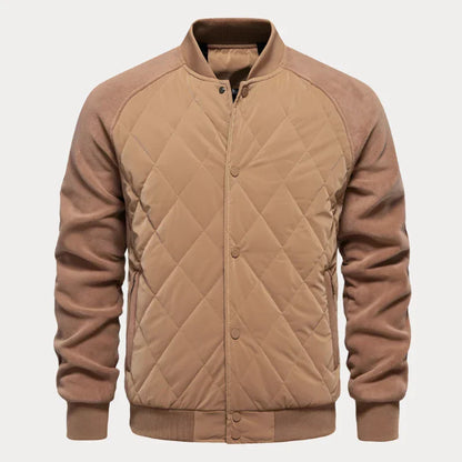 Veste bomber homme – Veste matelassée col montant tendance et chaude