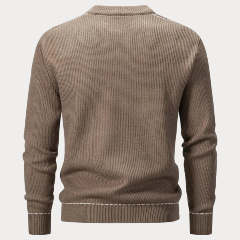 Pull homme slim fit – Pull classique en coton doux pour look élégant