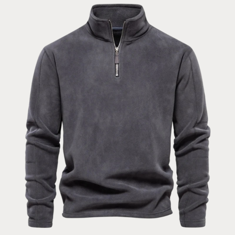 Pull col montant homme – Sweat à demi-zip confortable et tendance pour l'hiver