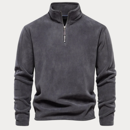 Pull col montant homme – Sweat à demi-zip confortable et tendance pour l'hiver