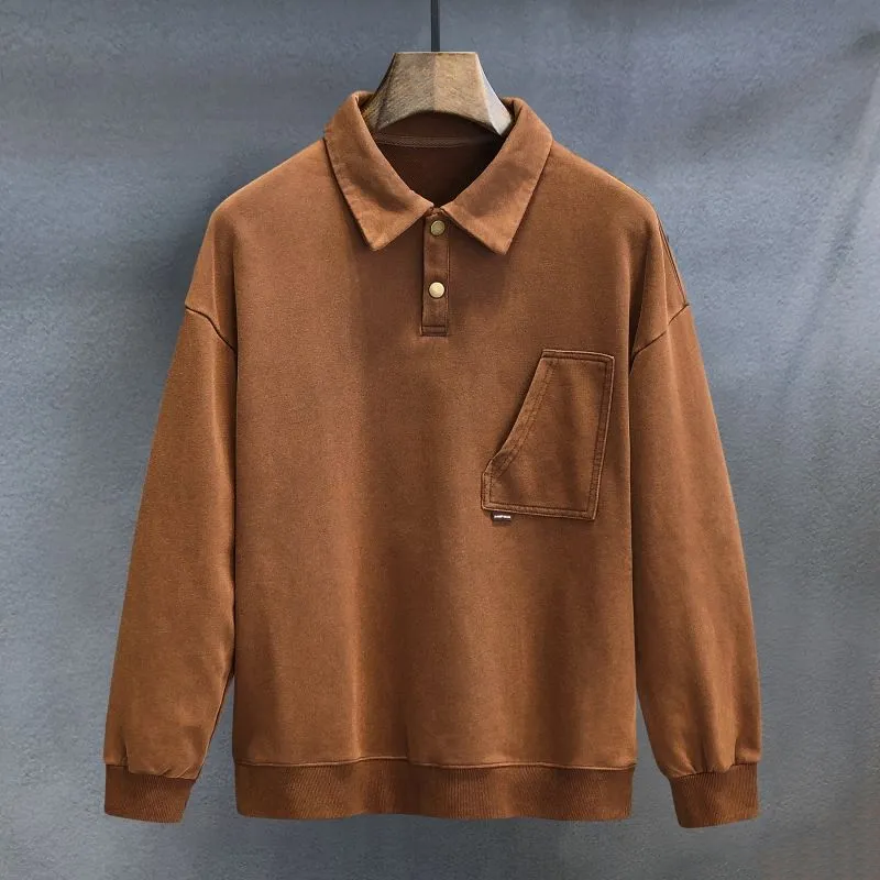 Pull polo homme – Polo à boutons élégant en coton pour tenue décontractée