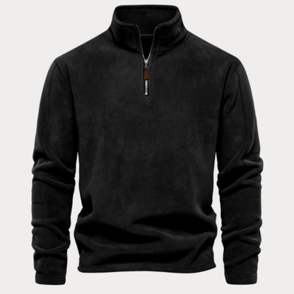 Pull col montant homme – Sweat à demi-zip confortable et tendance pour l'hiver