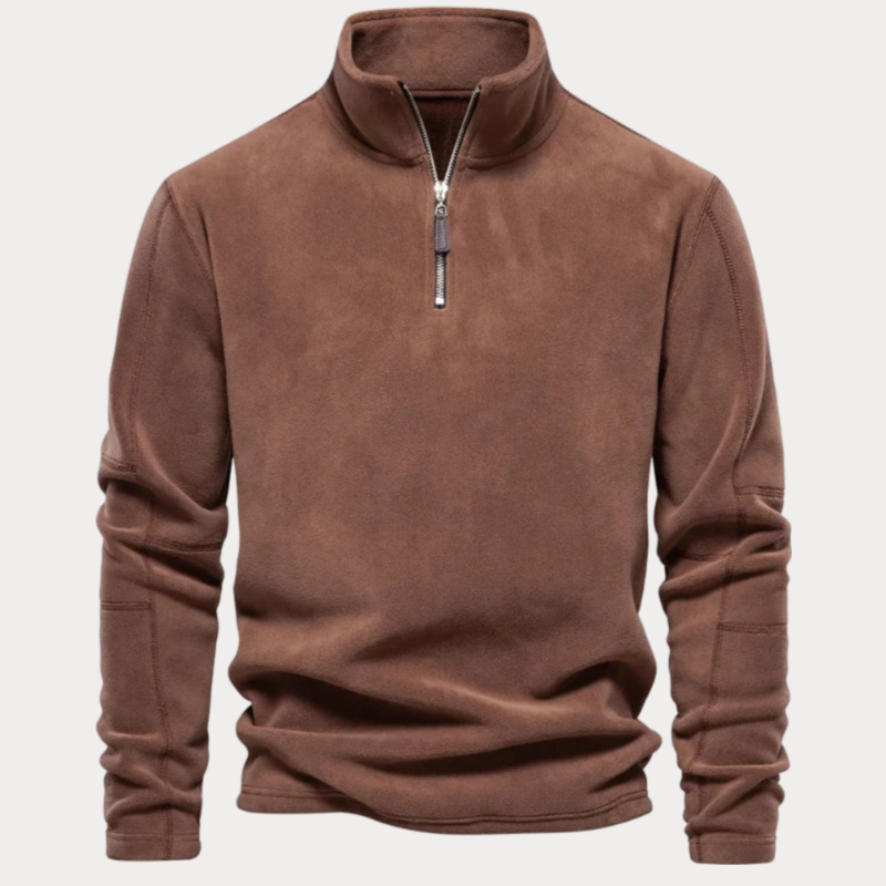 Pull col montant homme – Sweat à demi-zip confortable et tendance pour l'hiver