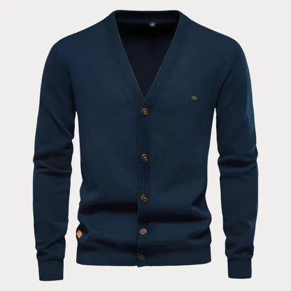 Cardigan unisexe homme – Cardigan à boutons en laine doux et élégant