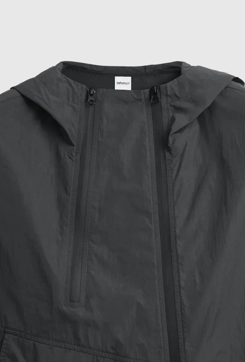 Veste cargo homme – Veste à double zip, style décontracté et pratique