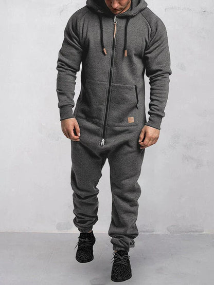 Combinaison à capuche homme – Tenue décontractée en coton, style moderne et confortable