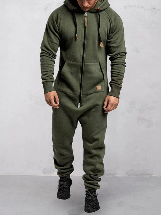 Combinaison à capuche homme – Tenue décontractée en coton, style moderne et confortable