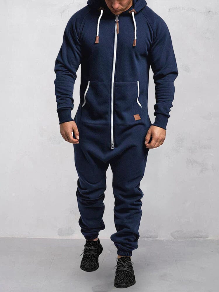 Combinaison à capuche homme – Tenue décontractée en coton, style moderne et confortable