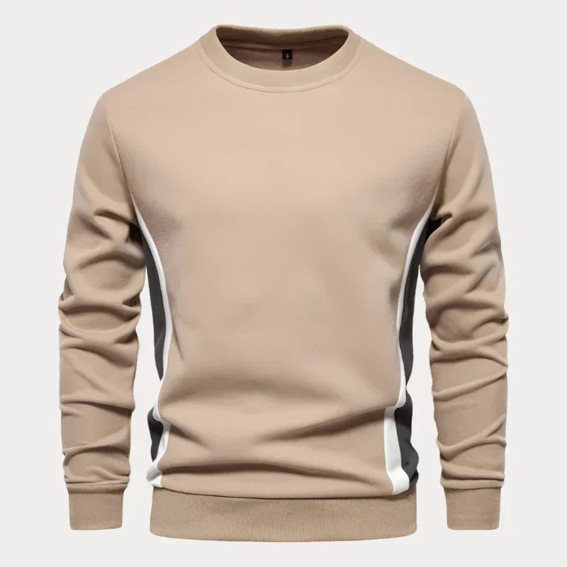 Pull homme col rond – Sweat-shirt confortable en coton doux pour casual chic