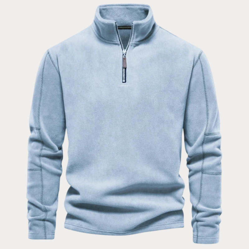 Pull col montant homme – Sweat à demi-zip confortable et tendance pour l'hiver