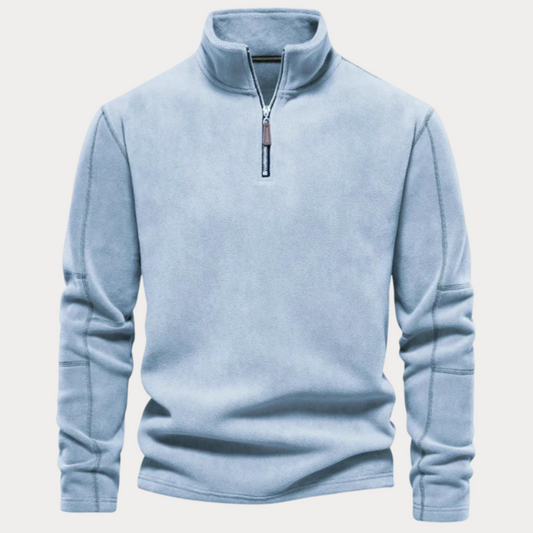 Pull col montant homme – Sweat à demi-zip confortable et tendance pour l'hiver