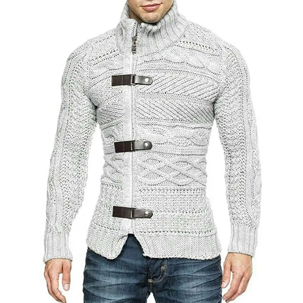 Pull col roulé homme – Tricot chaud et confortable pour hiver élégant