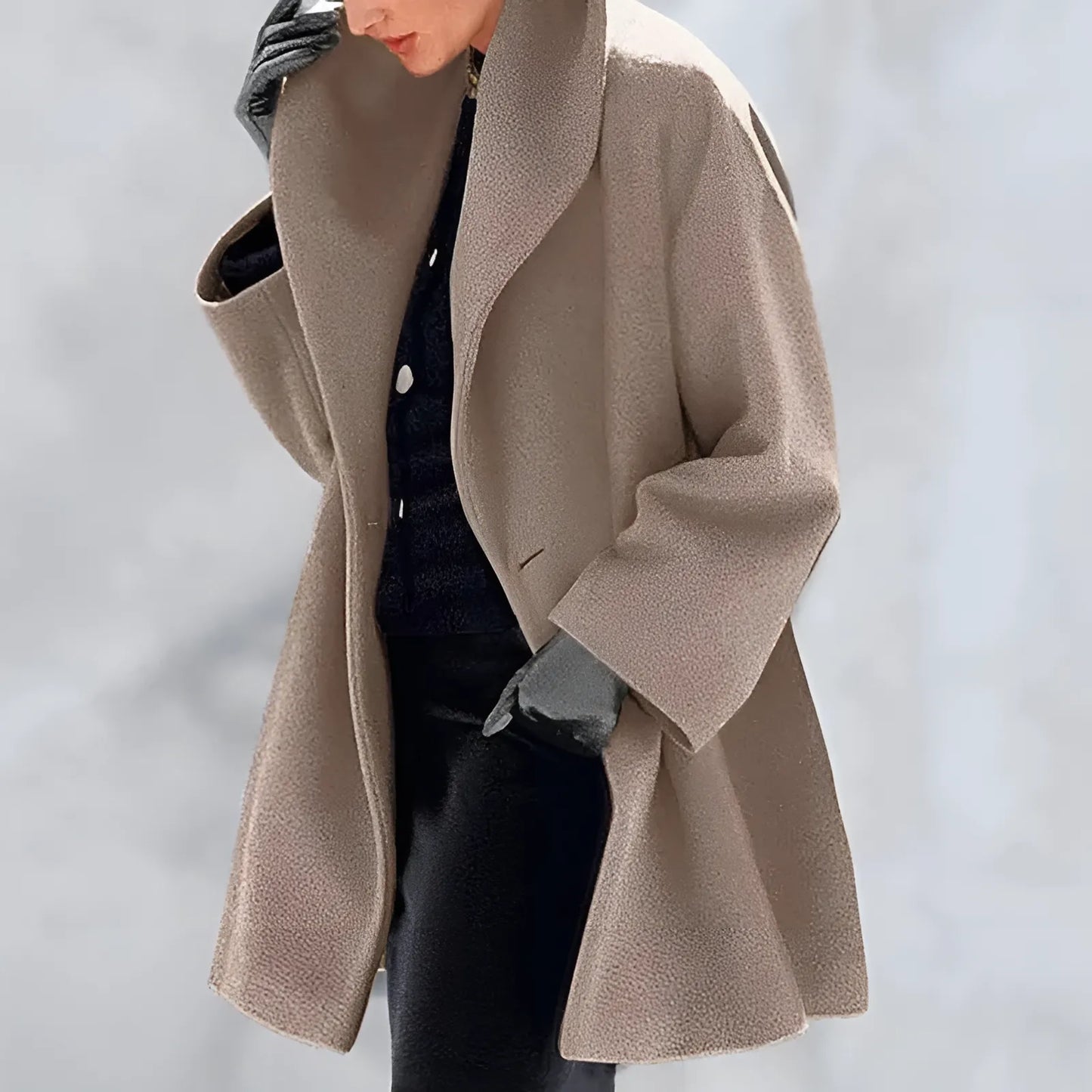 Veste d'hiver femme – Manteau surdimensionné chaud et élégant pour l'hiver