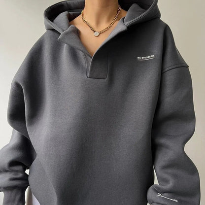 Veste à capuche surdimensionnée femme – Sweat-shirt confortable et tendance