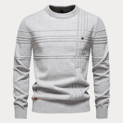 Pull col rond homme – Pull élégant en coton doux pour toutes occasions