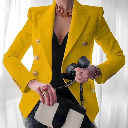 Blazer élégant femme – Veste chic ajustée en tissu léger pour soirée et bureau