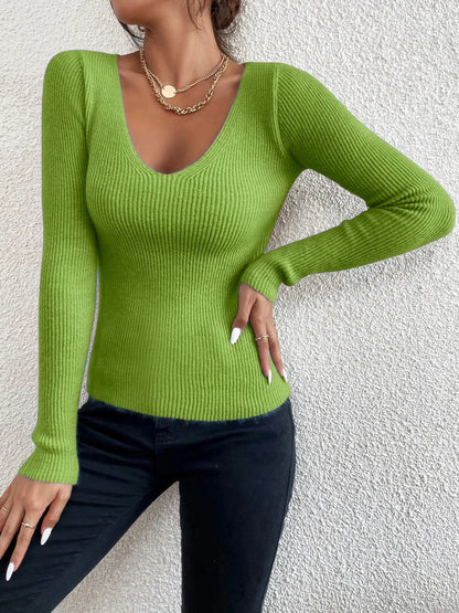 Pull en maille côtelée femme – Pull confortable en tricot chic et élégant