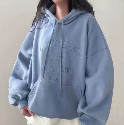 Pull à capuche surdimensionné femme – Sweat tendance en coton doux et confortable