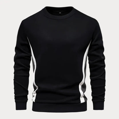 Pull homme col rond – Sweat-shirt confortable en coton doux pour casual chic