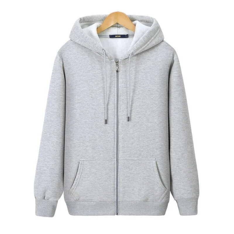 Pull à capuche zippé homme – Sweat décontracté en coton doux et léger