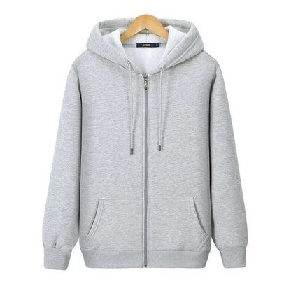 Pull à capuche zippé homme – Sweat décontracté en coton doux et léger