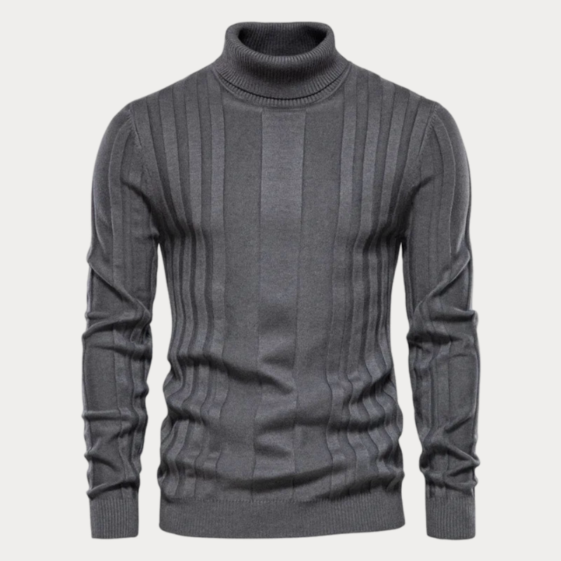 Pull col roulé homme – Pull en laine doux et chaud pour hiver élégant