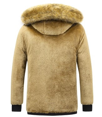 Parka d'hiver homme – Veste chaude avec capuche amovible et imperméable